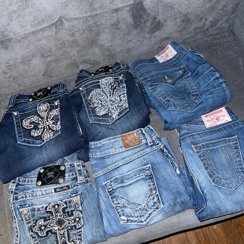 (6) MissMe TrueReligion BKE Jeans Bundle